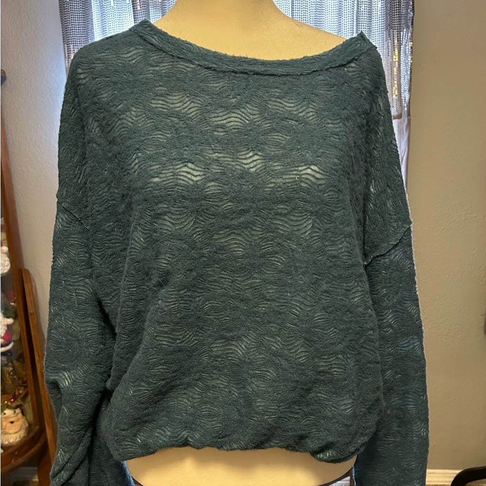Daytrip Teal Knit Sweater